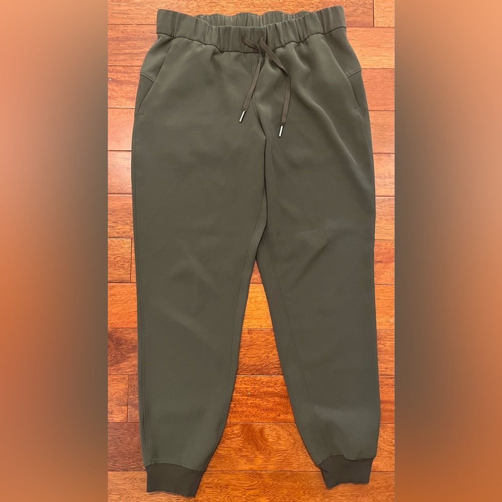 Lululemon dark olive jogger pants